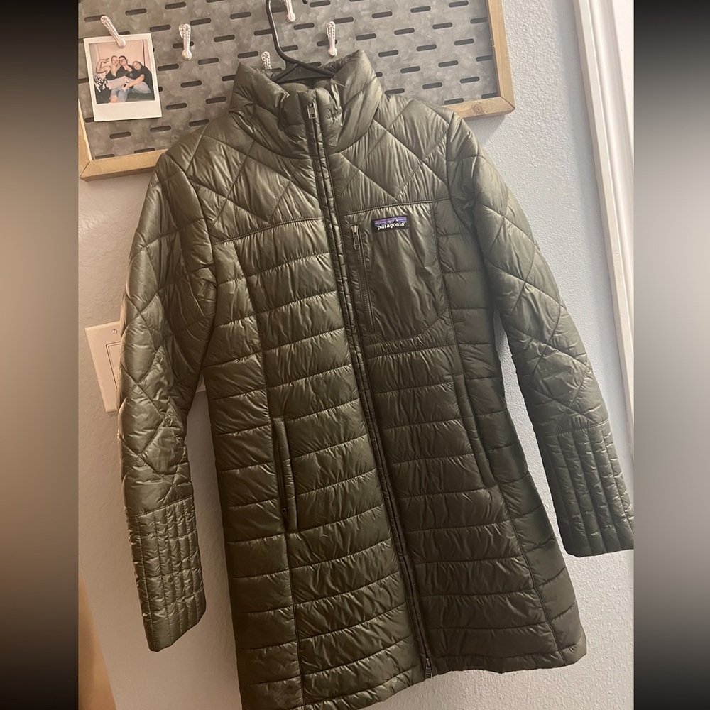 Patagonia Green Quilted Puffer Coat
